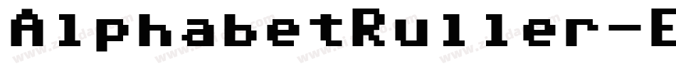 AlphabetRuller-EB64字体转换