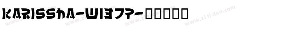 Karissha-w137P字体转换
