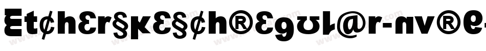 EtcherskeschRegular-nvRP字体转换