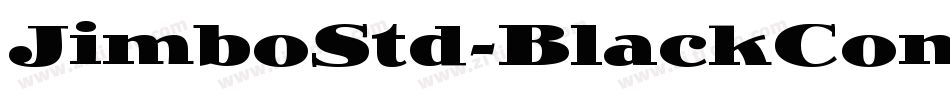 JimboStd-BlackCondensed字体转换