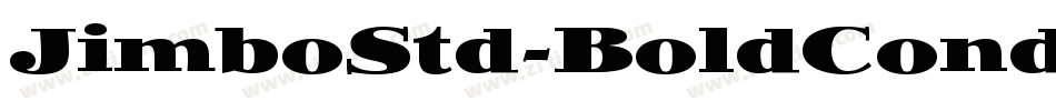 JimboStd-BoldCondensed字体转换