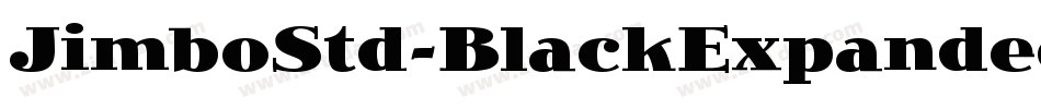 JimboStd-BlackExpanded字体转换