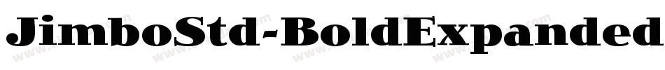JimboStd-BoldExpanded字体转换