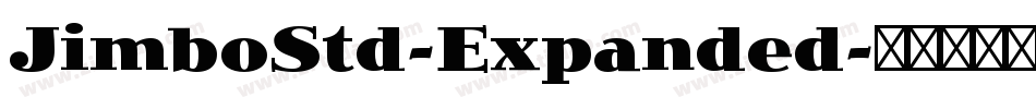 JimboStd-Expanded字体转换