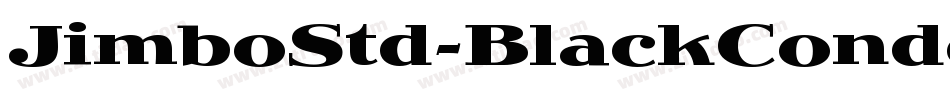 JimboStd-BlackCondensed字体转换