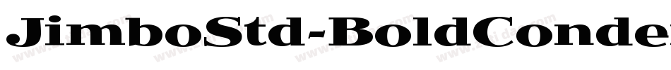 JimboStd-BoldCondensed字体转换