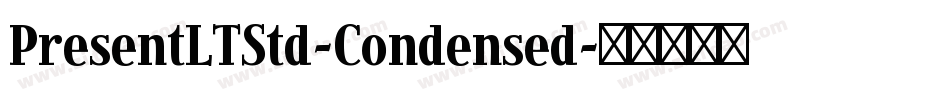 PresentLTStd-Condensed字体转换