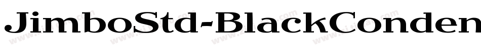 JimboStd-BlackCondensed字体转换