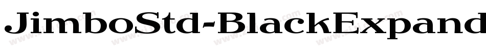 JimboStd-BlackExpanded字体转换