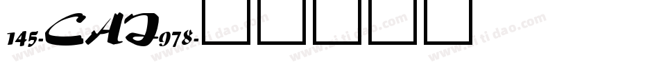 145-CAI978字体转换