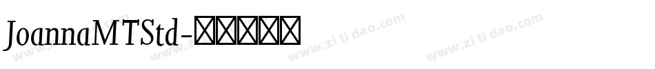 JoannaMTStd字体转换