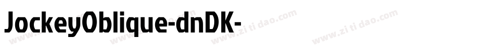 JockeyOblique-dnDK字体转换