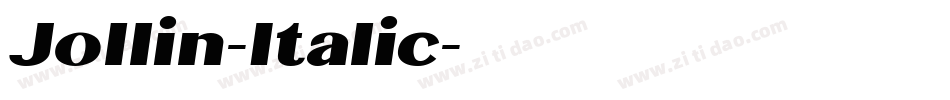 Jollin-Italic字体转换