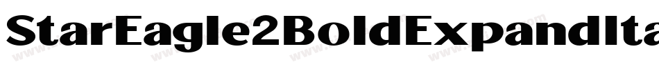 StarEagle2BoldExpandItal-lDj0字体转换