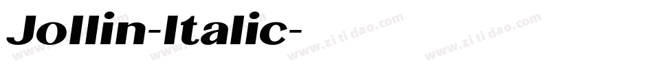 Jollin-Italic字体转换
