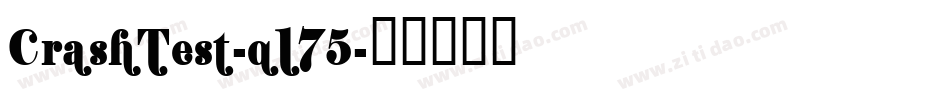 CrashTest-q175字体转换