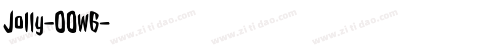 Jolly-OOw6字体转换