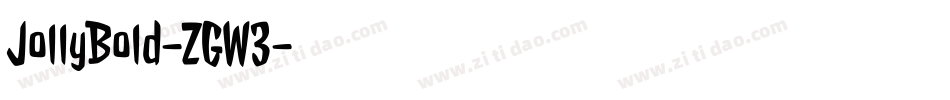 JollyBold-ZGW3字体转换