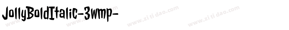 JollyBoldItalic-3wmp字体转换