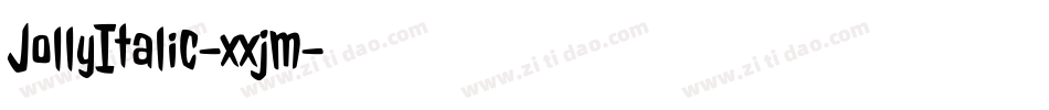JollyItalic-xxjm字体转换