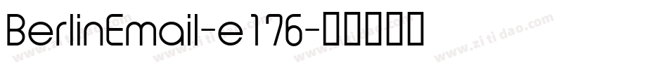 BerlinEmail-e176字体转换