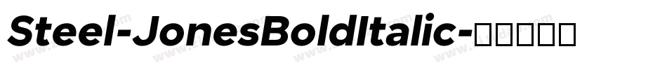 Steel-JonesBoldItalic字体转换
