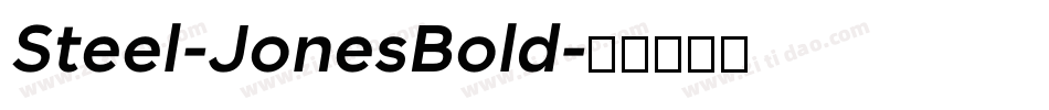 Steel-JonesBold字体转换