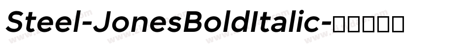 Steel-JonesBoldItalic字体转换