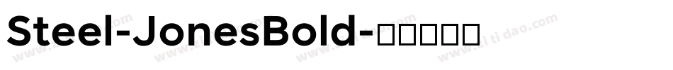 Steel-JonesBold字体转换