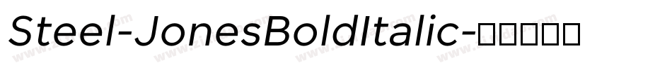 Steel-JonesBoldItalic字体转换