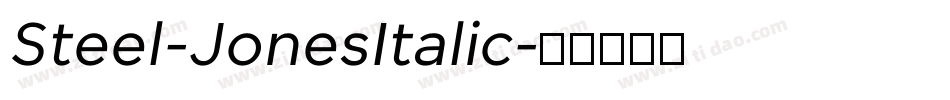 Steel-JonesItalic字体转换