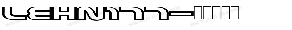 LEHN177字体转换