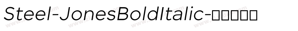 Steel-JonesBoldItalic字体转换