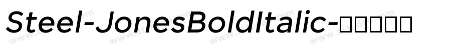 Steel-JonesBoldItalic字体转换