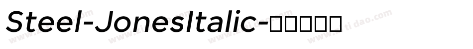 Steel-JonesItalic字体转换