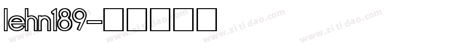 LEHN189字体转换
