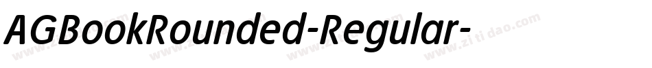 AGBookRounded-Regular字体转换