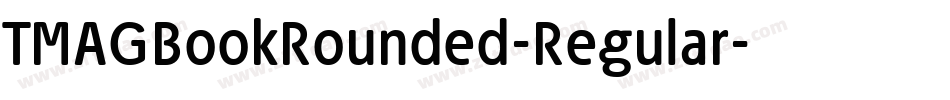 TMAGBookRounded-Regular字体转换