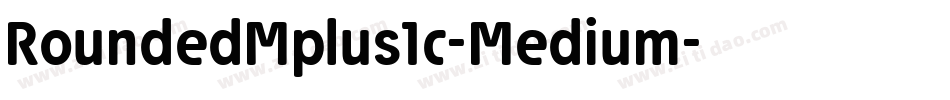 RoundedMplus1c-Medium字体转换