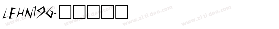 LEHN196字体转换