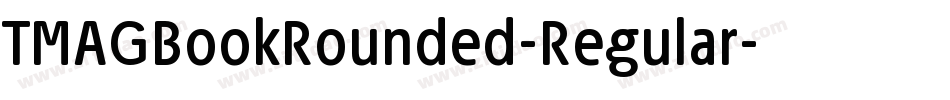 TMAGBookRounded-Regular字体转换