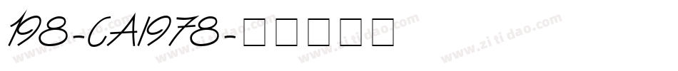 198-CAI978字体转换
