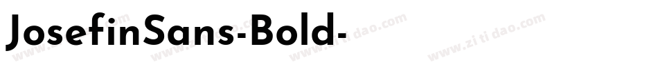 JosefinSans-Bold字体转换