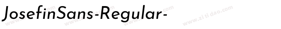 JosefinSans-Regular字体转换