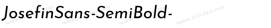 JosefinSans-SemiBold字体转换