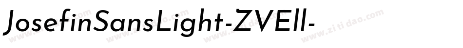 JosefinSansLight-ZVEll字体转换