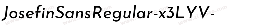 JosefinSansRegular-x3LYV字体转换