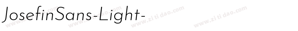 JosefinSans-Light字体转换