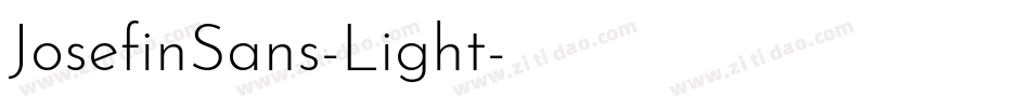 JosefinSans-Light字体转换