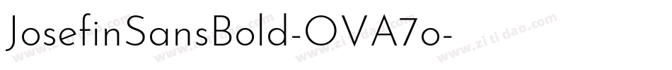 JosefinSansBold-OVA7o字体转换